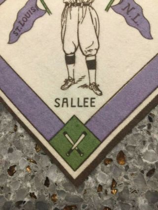 Slim Sallee 1914 B18 Baseball Blanket St.  Louis Purple Basepaths Ex