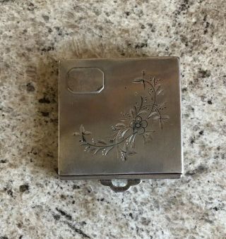 Vintage Sterling Ladies Compact,  Made In The Usa