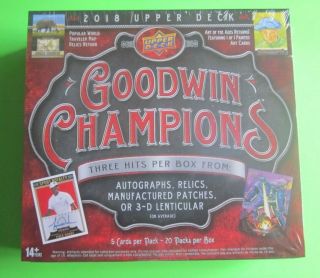 2018 Upper Deck Goodwin Champions Hobby Box