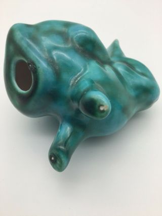 Vintage Retro Ceramic Rabbit Green Blue Mountain Pottery? 1960s 4