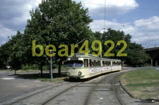 Germany Kodachrome Trolley Slide: KÖln DÜwag 3762 Stegerwaldsiedlung 1986