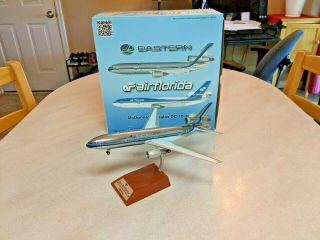 Polished 1/200 Inflight 200 Eastern Airlines Dc - 10 - 30 Airliner W Base,  Stand