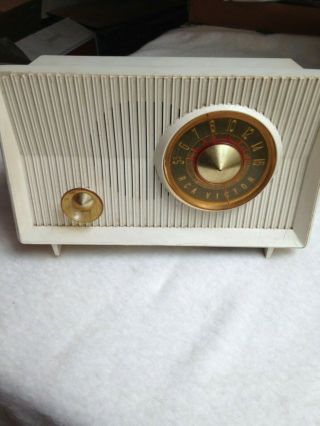 Vintage Rca Victor Am Radio Model X - 2e Sportflaire In Order 019636