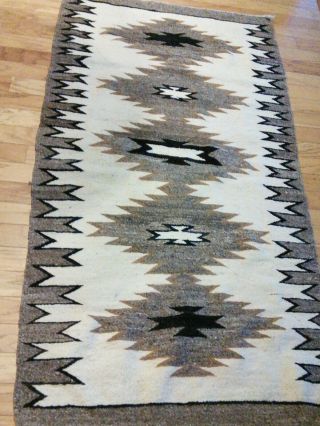 Native American Rug Or Wall Hanging - Wool - 70 " X 34 " - Tight Weave