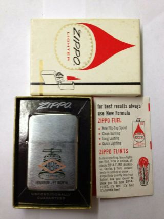 Vintage M.  A.  Bell Co.  St.  Louis Ft Worth Zippo