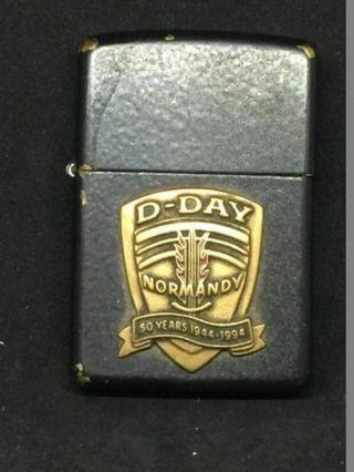 Vintage Zippo 50 Year Anniversary 1944 Normandy D - Day Landings Lighter Limited