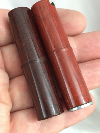 2 Vintage Vogue Pocket Striker Lighters Made Of Bakelite