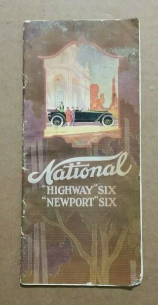 National Motor Vehicle Co.  Indianapolis,  In. ,  Sales Brochure,  1916