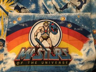 VTG 1983 He - Man Masters of the Universe MOTU Twin Sheet Set Pillowcase Comforter 2
