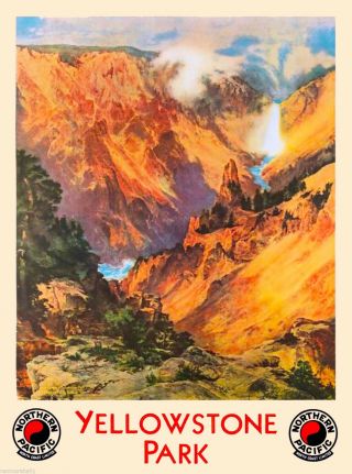 Wyoming Yellowstone National Park United States Travel Advertisement Poster
