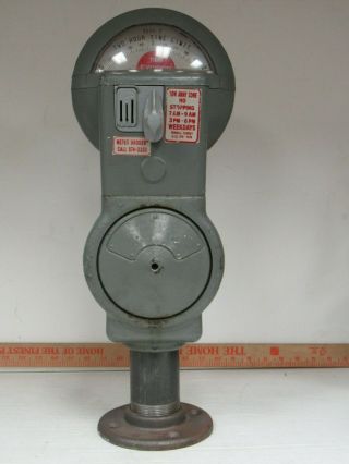Vintage Duncan Parking Meter With Mount Pole 4807k