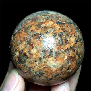 178g Natural Red Feldspar Crystal Sphere Ball Gemstone Sphere Healing Crystal