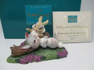 Disney Wdcc Bambi Thumper & Miss Bunny " Twitterpated In The Springtime ",  W/coa