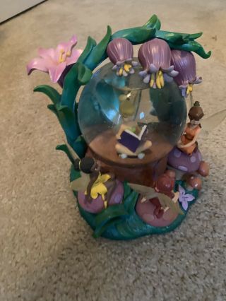 Disney Tinkerbell And Fairies Snowglobe With Automatic Blower