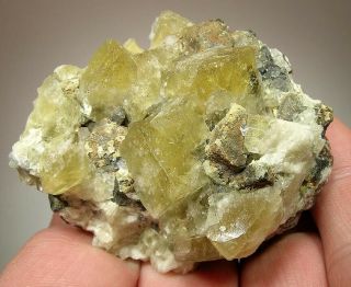 Rare Locality Yellow Fluorite: Murton Mine,  Scoredale,  Cumbria,  England - Nr