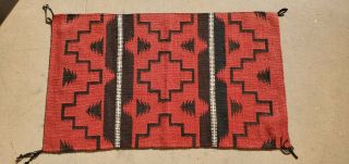 Native American Navajo Indian Wool Rug 36.  5 " X 19.  5 "