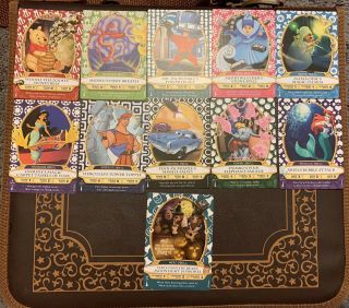 Sorcerers Of The Magic Kingdom Lightning Bolt Cards 61 - 70 Plus Party Card P11