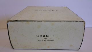 CHANEL 5 Bath Powder 8 Oz Collector Size 730 Complete 6