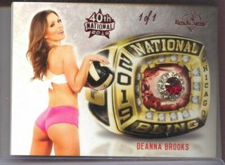 Deanna Brooks 2019 Bench Warmer 40th National Bling Gems Red Foil 1/1