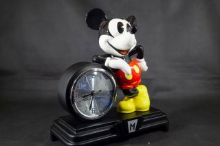 Deco Mickey Clock - Very Scarce Retro Walt Disney Mickey Mouse Clock BOX KEPT 2