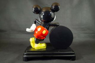 Deco Mickey Clock - Very Scarce Retro Walt Disney Mickey Mouse Clock BOX KEPT 7