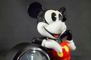 Deco Mickey Clock - Very Scarce Retro Walt Disney Mickey Mouse Clock BOX KEPT 8