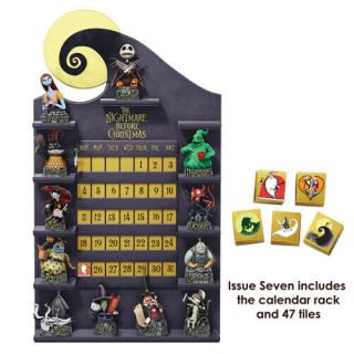 Disney Nightmare Before Christmas Perpetual Calendar Rack & 47 Tiles