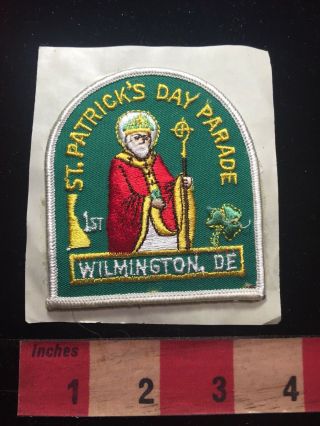 1st St.  Patricks Day Parade Wilmington Delaware Patch - Sticky Back S81n