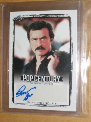 2017 Leaf Pop Century Burt Reynolds Signed Auto Autograph Card Deliverance Movie