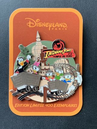 Disneyland Paris Ducktales Pin Indiana Jones Jumbo Pin