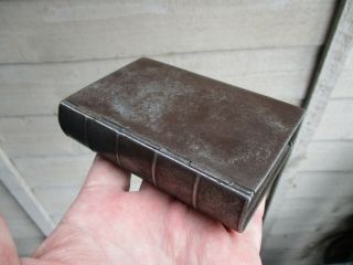 An Unusual Early 19th Century Steel Book Design Snuff Box C1820/30