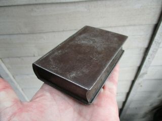 An Unusual Early 19th Century Steel Book Design Snuff Box c1820/30 2