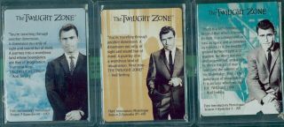 Twilight Zone 2019 (m1 - 3) 3 Card Case Topper Set