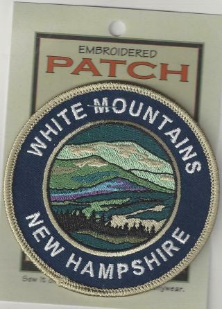 White Mountains Hampshire Souvenir Patch Nh 003