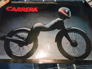 Vintage 1981 Carrera Motorcycle Poster 22 " X 38 "