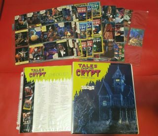 Vintage Tales From The Crypt 1993 Cardz Set Complete In Official Album Rare