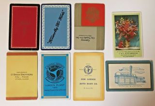 8 Vintage Playing Cards Automotive Advertising Ford/general Motors