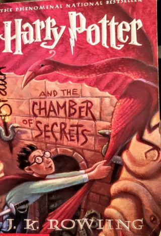 Harry Potter And The Chamber Of Secrets Book 1999