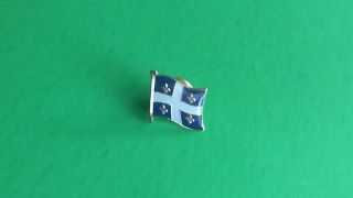 Quebec Flag Pin Badge Tie Tack Lapel Canada French Canadian Montreal