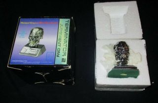 Terminator 2 Judgement Day Horizon T2 T - 800 Endoskeleton Head Mini Bust