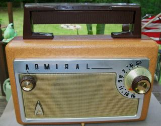 Admiral Model 217 Portable Tube Radio - Not Restored