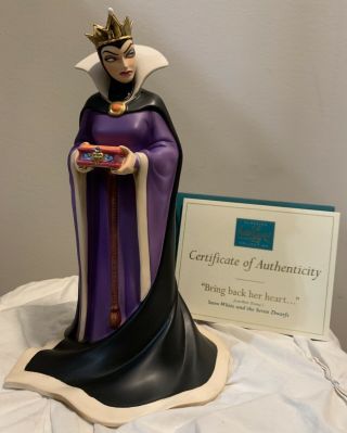 Wdcc Snow White Queen “bring Back Her Heart.  ” 60th Anniversary Mib W/