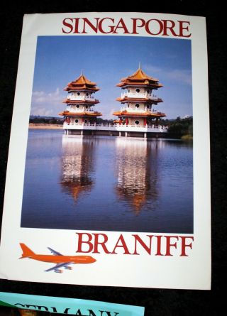 24 1970 ' s Braniff International Airlines Posters,  Lg.  Photographs,  Originals, 8