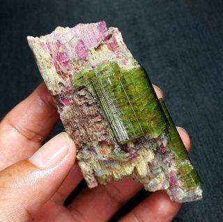 106 G Natural Color Tourmaline Crystal Rough Stone Specimen A47