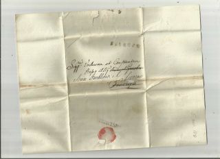 Stampless Folded Letter: 1820 Firenze Black Sl
