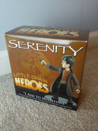 Serenity Malcolm Reynolds " I Aim To Misbehave " Qmx Little Damn Heroes Maquette