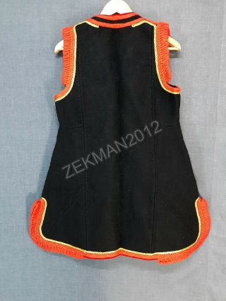 Antique Folk Textile Macedonian Woolen Women ' s Vest from Mariovo 8
