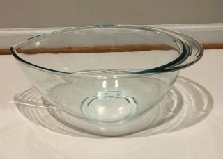 Vintage Large 5 Quart Pyrex Aqua - Blue Teardrop Glass Bowl Pour Spout 2250