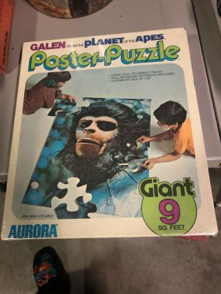 Planet Of The Apes 1974 Aurora Giant Poster Puzzle Sealed/ Galen