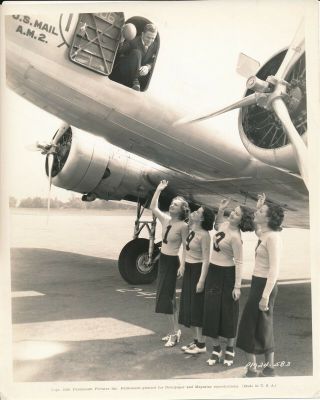 The Big Broadcast Of 1937 8 X 10 Photo Airplane Football Star Girls